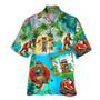 Cute Cats Wear Black Glasses On Beach Hawaiian Shirt Summer Gifts