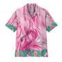 Cute Pink Flamingo Hawaiian Shirt, Flamingo Hawaiian Shirt, Aloha Shirt For Men, Funny Flamingo Beach Shirt Summer Gifts