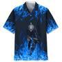 Cycling Blue Fire Hawaiian Shirt Summer Gifts