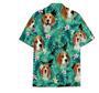 Dog Beagle Pattern Short Tall Hawaiian Shirt, Button Up Aloha Shirt For Men, Women Summer Gifts