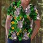 Donkey With Yellow Flowers And Green Leaves Hawaiian Shirt Summer Gifts