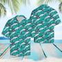 Enticing Dolphin Jumping On Huge Waves Pattern Hawaiian Shirt Summer Gifts