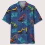 Excavator Tropical Coconut Hawaiian Shirt Summer Gifts