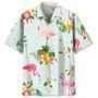 Flamingo Flowers Hawaiian Shirt Summer Gifts