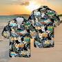 Floral Campers Black Hawaiian Shirt, Summer Clothing For Him Summer Gifts