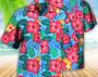 Flowers Tropical - Hawaiian Shirt, Tropical Beach Shirt Button Down Shirt , Gift For Family, Hawaiian Set Gift, Hawaii Shirt Party Summer. Summer Gifts