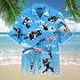 Free Skydiving American Flag Patriotism Aloha Hawaiian Shirt Summer Gifts