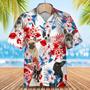 French Bulldog American Flag Hawaiian Shirt, Summer Aloha Shirt, Men Hawaiian Shirt, Gift For Summer Summer Gifts