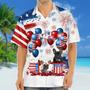 French Bulldog Independence Day Hawaiian Shirt, Dog Hawaii Beach Shirt Short Sleeve For Of July Summer Gifts