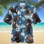 Gift For Great Dane Dog Lovers Blue Tribal Pattern Hawaiian Shirt Summer Gifts