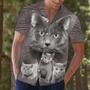 Gray Russian Cat Staring At You Hawaiian Shirt Summer Gifts