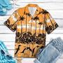 Happy Penguin Palm Tree Summer Vacation Hawaiian Shirt Summer Gifts