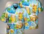 Hawaiian Shirt Beer Make Everyone Happy, Tropical Beach Shirt Button Down Shirt, Gift For Man, Dad Gift, Hawaiian Set Gift. Summer Gifts