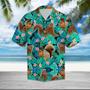 Hiding Squirrels Tropical Palm Leaves Summer Vacation Gift Ideal Hawaiian Shirt Summer Gifts