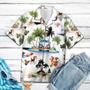 Hippie Van Beagle Summer Vacation On Island Hawaiian Shirt Summer Gifts