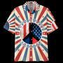 Imagine All The People Living In Peace- Peace Sign- American Flag- Hippie Hawaiian Shirt Summer Gifts