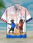 Men's Independence Day Is Coming Casual Hawaiian Shirt, Usa Patriotic Hawaiian Shirt Summer Gifts