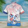 Men's Of July Shark Hawaiian Shirt - Independence Day Hawaiian Shirt, Usa Patriotic Hawaiian Shirt Summer Gifts