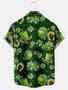 Men's St. Patrick's Day Shamrock Hat Hawaiian Shirt, Shamrock Shirt, Irish Day Hawaiian Shirt Summer Gifts