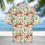 Messy Chili Peppers And Flamingo Hawaiian Shirt Summer Gifts