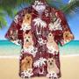 Norwich Terrier Hawaiian Shirt, Gift For Dog Lover Shirts, Men's Hawaiian Shirt, Summer Hawaiian Aloha Shirt Summer Gifts