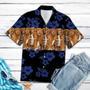 Nova Scotia Duck Tolling Retriever On Navy Hibiscus Hawaiian Shirt, Short Sleeve Hawaiian Aloha Shirt For Men And Women Summer Gifts