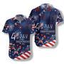 Of July Watercolor Hawaiian Shirt, American Flag Fireworks Hawaiian Shirt Summer Gifts