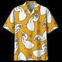 Orange Duck Background Hawaiian Shirt Summer Gifts