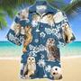 Owl Blue Tribal Pattern Hawaiian Shirt Summer Gifts