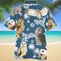 Owl Blue Tribal Pattern Hawaiian Shirt Summer Gifts