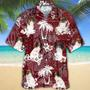 Papillon Red Hawaiian Shirt, Gift For Dog Lover Shirts, Men's Hawaiian Shirt, Summer Hawaiian Aloha Shirt Summer Gifts