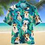 Parson Russell Terrier Dog Lovers Tropical Leaves Pattern Hawaiian Shirt Summer Gifts