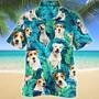 Parson Russell Terrier Dog Lovers Tropical Leaves Pattern Hawaiian Shirt Summer Gifts