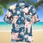 Pig Blue Tribal Pattern Hawaiian Shirt Summer Gifts