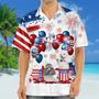 Poodle Independence Day Hawaiian Shirt, Dog Hawaii Beach Shirt Short Sleeve For Of July Summer Gifts