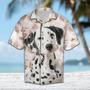 Pretty Seashells And Cute Dalmatian Portrait Pattern Hawaiian Shirt Summer Gifts