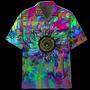 Psychedelic Shirt- Peace Sign- Hawaiian Shirt Summer Gifts