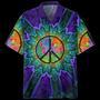 Psychedelic Shirt- Peace Sign- Hawaiian Shirt Summer Gifts