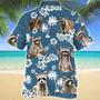 Raccoon Blue Tribal Pattern Hawaiian Shirt Summer Gifts