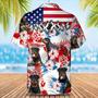 Rottweiler Flower American Hawaiian Shirt, Summer Aloha Shirt, Men Hawaiian Shirt, Women Hawaiian Shirt Summer Gifts