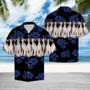 Saluki Dogs With Blue Hibiscus In Black Hawaiian Shirt Summer Gifts