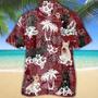 Scottish Terrier Red Hawaiian Shirt, Gift For Dog Lover Shirts, Men's Hawaiian Shirt, Summer Hawaiian Aloha Shirt Summer Gifts