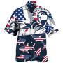 Shark America Independence Day Hawaiian Shirts Summer Gifts