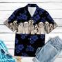 Shih Tzu Hawaiian Shirt, Dog Hawaiian Shirt, Tropical Hibiscus On Black Pattern Hawaiian Shirt Summer Gifts