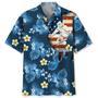 Skiing Usa Blue Tropical Hawaiian Shirt Summer Gifts