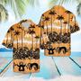 Sloth Palm Tree Sunset Lovers Pattern Hawaiian Shirt Summer Gifts