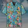 Summer Flammingo Beach Hippie Hawaiian Shirt Summer Gifts