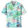 Surfing Tropical Skull Hawaiian Shirt Summer Gifts