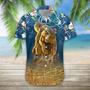 T-Rex Hawaii Shirt, Hawaiian Shirts For Men Print Button Down Shirt Summer Gifts