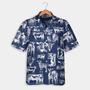 Tractor Pattern White And Blue, Red, Green Hawaiian Shirt, Summer Gift, Short Sleeve Aloha Beach Shirt Summer Gifts